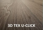 Strukturovaný povrch vinylové podlahy BUKOMA 3D TEX U-CLICK